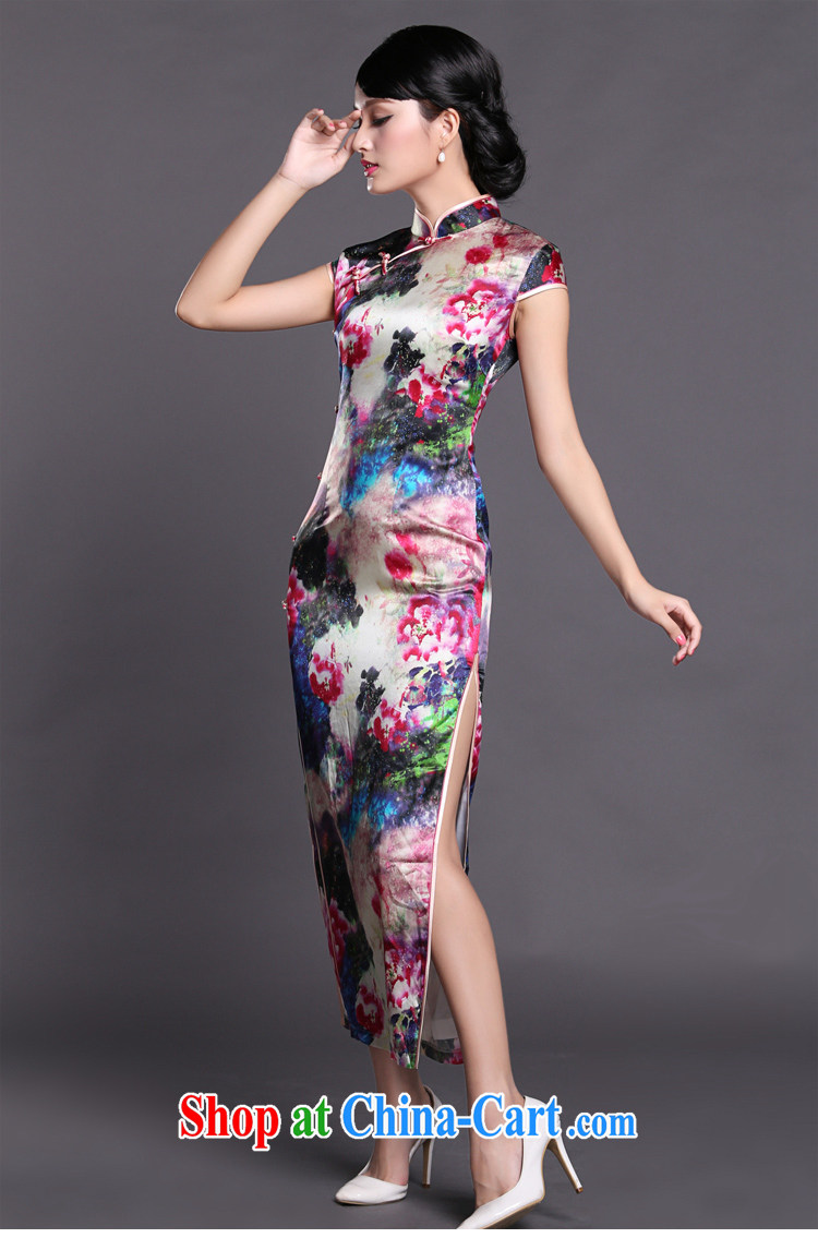 Joe is still a ritual banquet cheongsam dress long Chinese heavy silk Ethnic Wind CKZS 010 fancy XXL pictures, price, brand platters! Elections are good character, the national distribution, so why buy now enjoy more preferential! Health