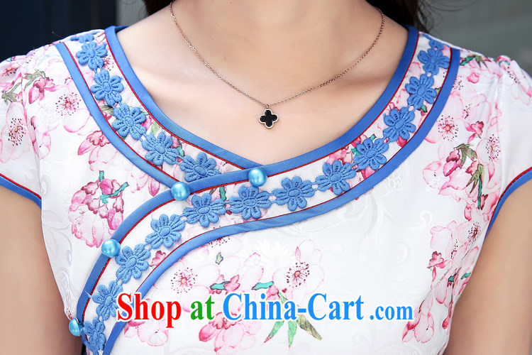 Ms Elsie Leung, Ruth flowers, summer 2015 new large, female retro beauty style manual three-dimensional embroidery high short improved cheongsam dress dress Huanghua XXL pictures, price, brand platters! Elections are good character, the national distribution, so why buy now enjoy more preferential! Health