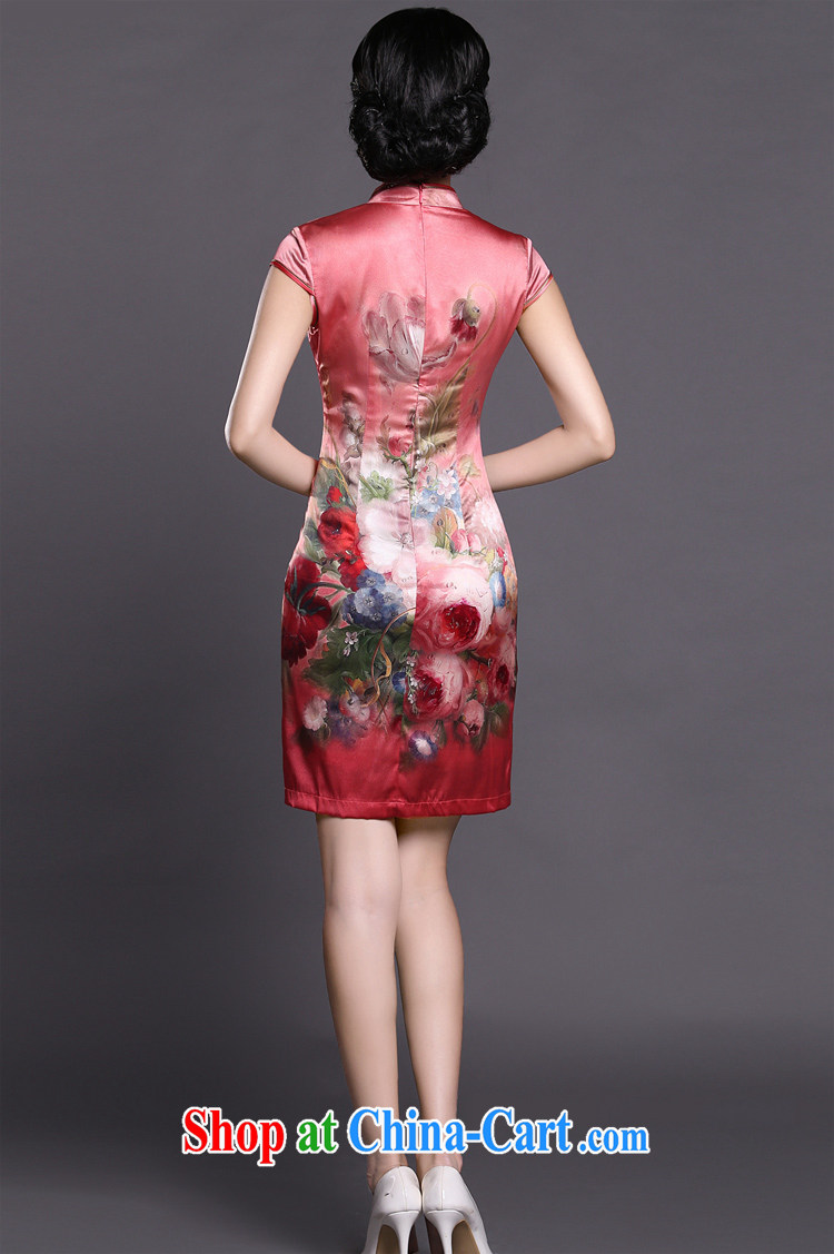 Joe is still a ritual red Silk Cheongsam dress short-sleeved improved Korea wind female ZS 051 red XXL pictures, price, brand platters! Elections are good character, the national distribution, so why buy now enjoy more preferential! Health