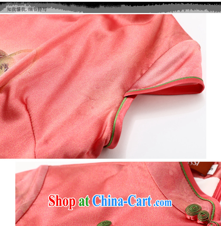 Joe is still a ritual red Silk Cheongsam dress short-sleeved improved Korea wind female ZS 051 red XXL pictures, price, brand platters! Elections are good character, the national distribution, so why buy now enjoy more preferential! Health
