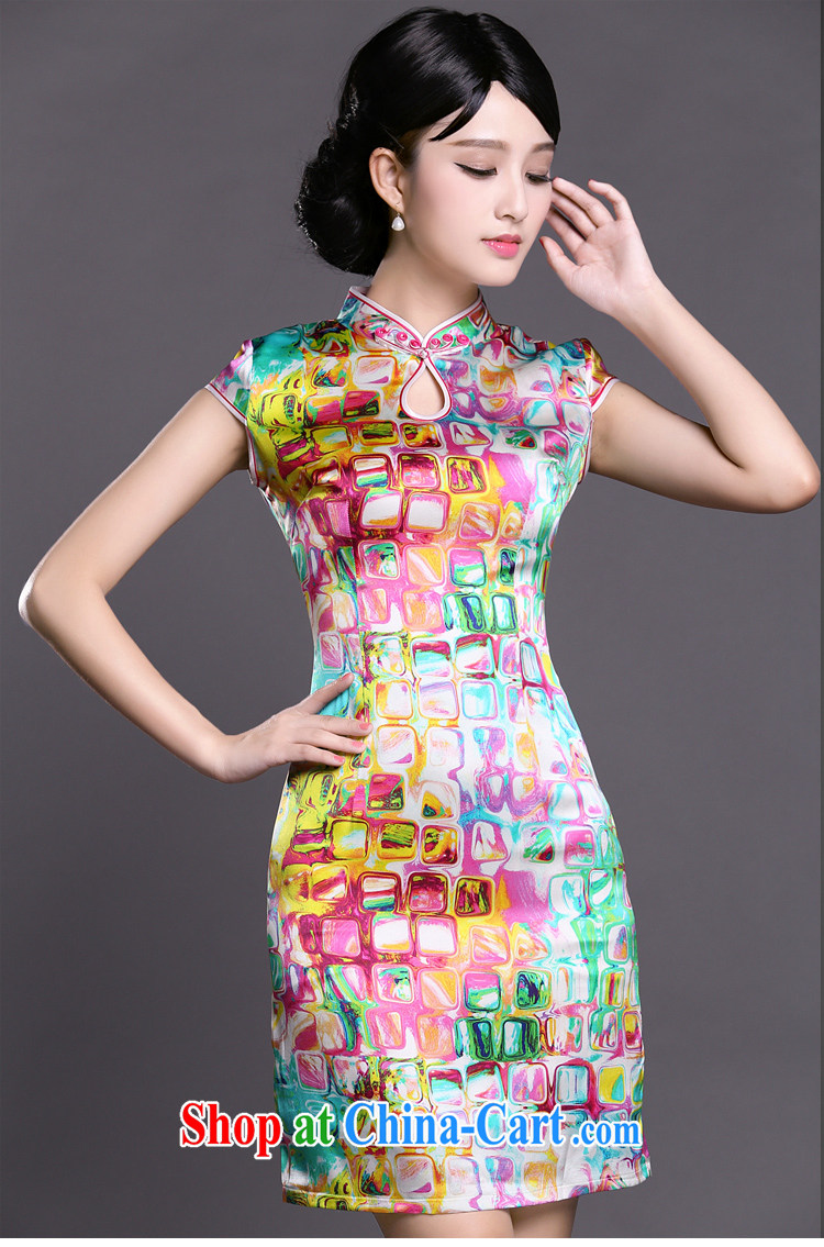 Joe is still a ritual summer new, short-sleeved improved cheongsam dress silk Tang women ZS 055 fancy XXL pictures, price, brand platters! Elections are good character, the national distribution, so why buy now enjoy more preferential! Health