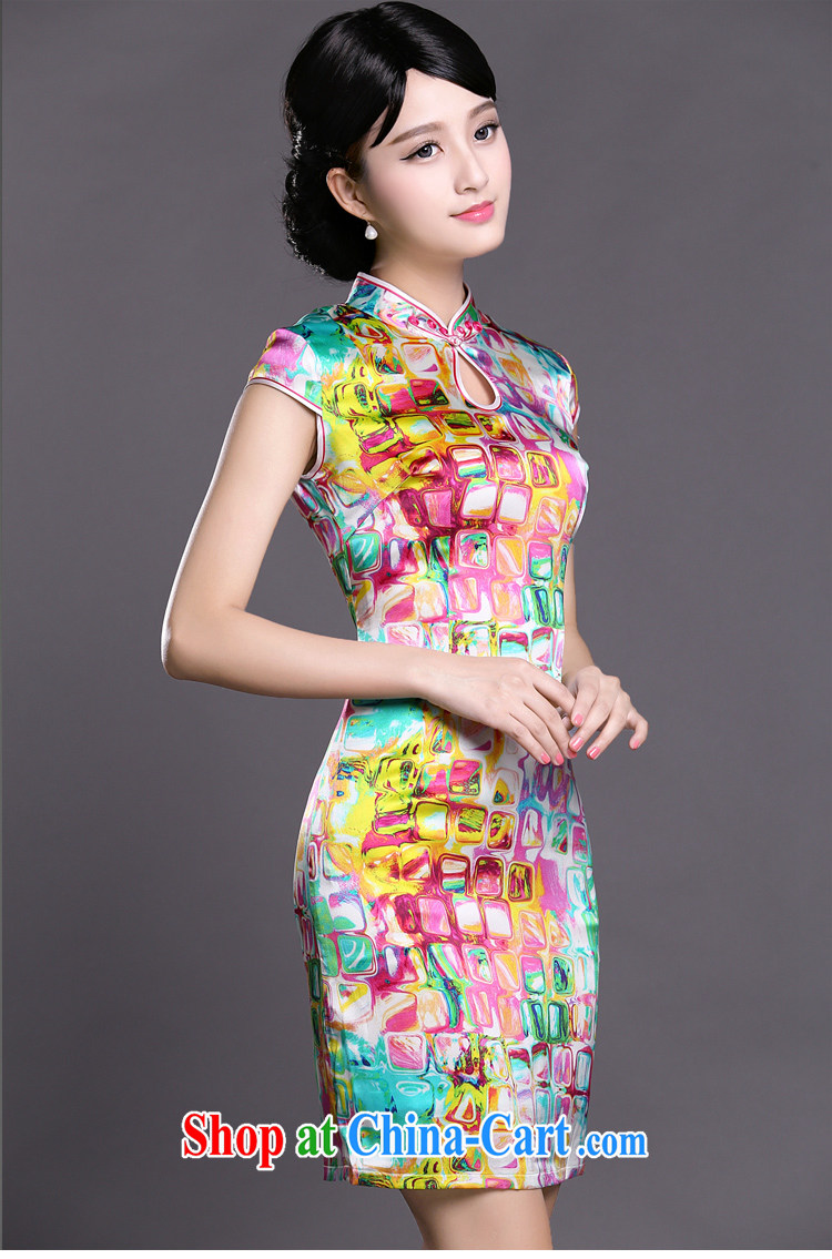 Joe is still a ritual summer new, short-sleeved improved cheongsam dress silk Tang women ZS 055 fancy XXL pictures, price, brand platters! Elections are good character, the national distribution, so why buy now enjoy more preferential! Health