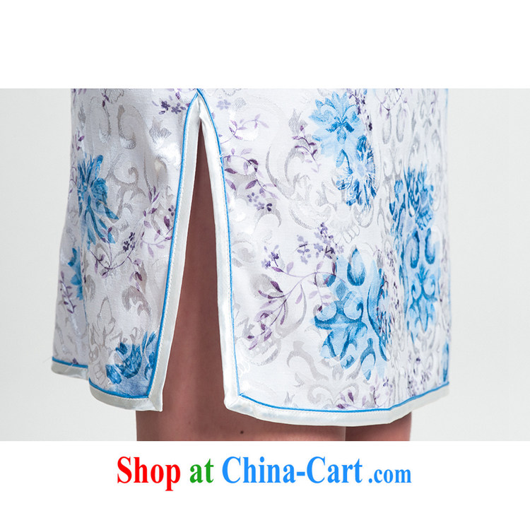 100 brigade Bailv summer new jacquard cotton stamp Chinese qipao short-sleeve dresses female B F 1 1028 # sauna-jae of C - 02 - 2 blue pictures, price, brand platters! Elections are good character, the national distribution, so why buy now enjoy more preferential! Health