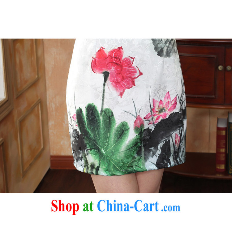 100 brigade Bailv summer brand new digital registration stamp duty no collar short cheongsam dress with short-sleeved dresses female B F 1 1028 # 0368, lotus green the lotus pictures, price, brand platters! Elections are good character, the national distribution, so why buy now enjoy more preferential! Health