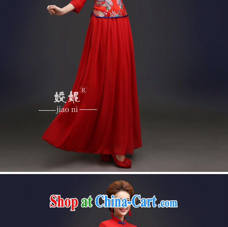 Connie focus 2015 new autumn and winter clothes wedding dress red traditional cuff in marriage bridal dresses serving toast QP 104 red XXL pictures, price, brand platters! Elections are good character, the national distribution, so why buy now enjoy more preferential! Health