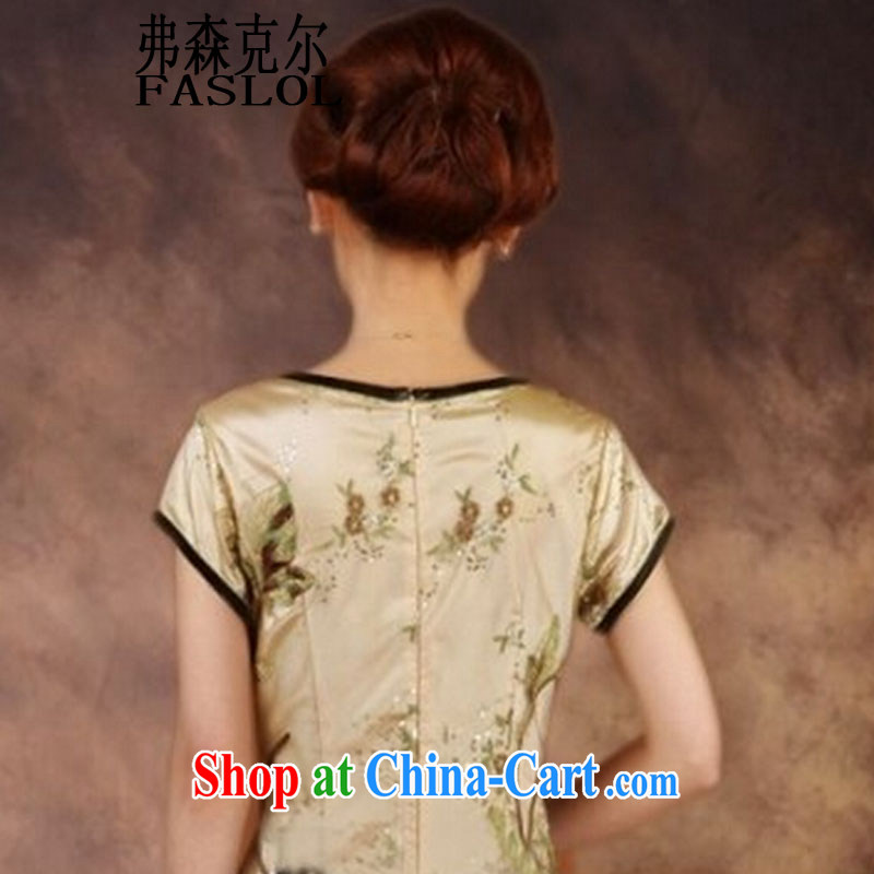 2015 new dresses Ethnic Wind embroidery fancy European root yarn emulation Silk Dresses 5551 black XXXL, infusion Michael (FASLOL), and, on-line shopping