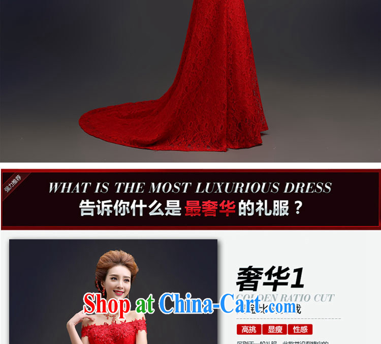 Connie crackdown new brides field shoulder dress red wedding dresses lace crowsfoot dress evening dress wedding dresses QP 106 small red tail XXL pictures, price, brand platters! Elections are good character, the national distribution, so why buy now enjoy more preferential! Health