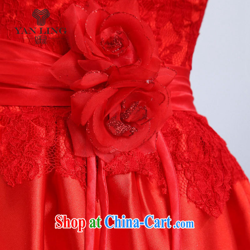 Her spirit 2015 stylish new outfit short, improved and stylish summer bride presided over his robes red M, her spirit, and shopping on the Internet