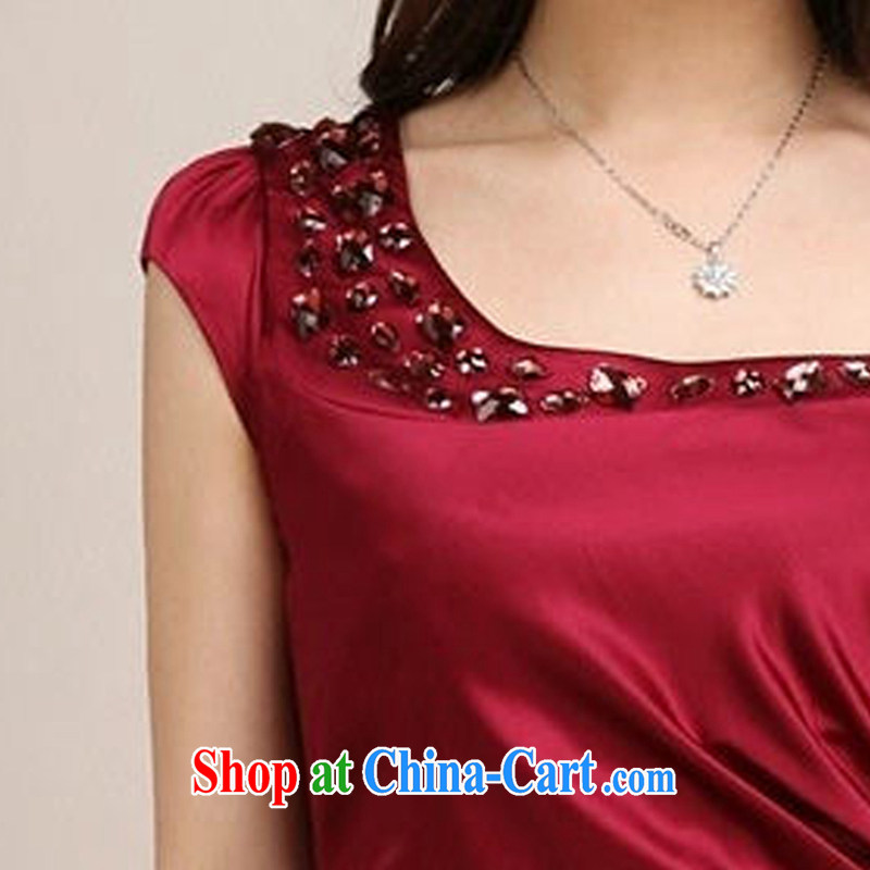 Recall that advisory committee that child care 2015 summer new dress Silk Dresses cultivating small red dress upscale Silk Dresses 8007 wine red 8007 4 XL, recalling that advisory committee Mei Yee (yishangmeier), online shopping