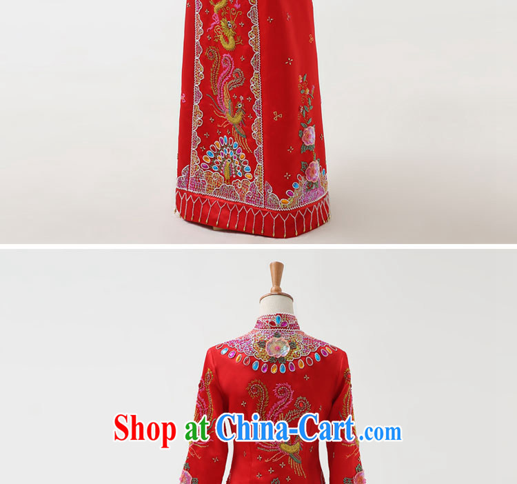 Kou Connie bridal dresses use phoenix high-su Wo service Sau kimono Chinese Chinese style wedding toast wedding clothes dresses retro married Yi Girls 107 red XXL pictures, price, brand platters! Elections are good character, the national distribution, so why buy now enjoy more preferential! Health