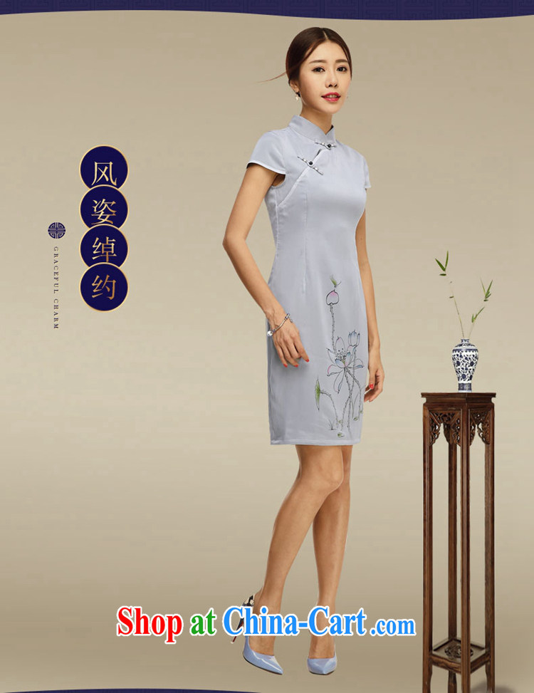Mr Henry Tang, Id al-Fitr 2015 summer new, improved package and cheongsam dress Art Nouveau female cheongsam dress picture color XL pictures, price, brand platters! Elections are good character, the national distribution, so why buy now enjoy more preferential! Health