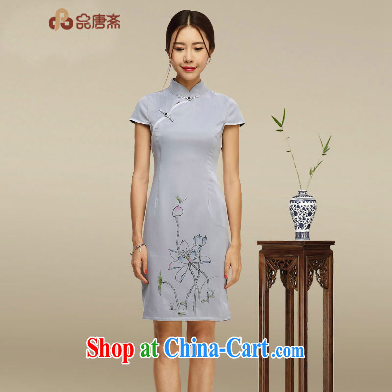 For Tang Id al-Fitr 2015 summer new, improved package and cheongsam dress Art Nouveau female cheongsam dress picture color XL