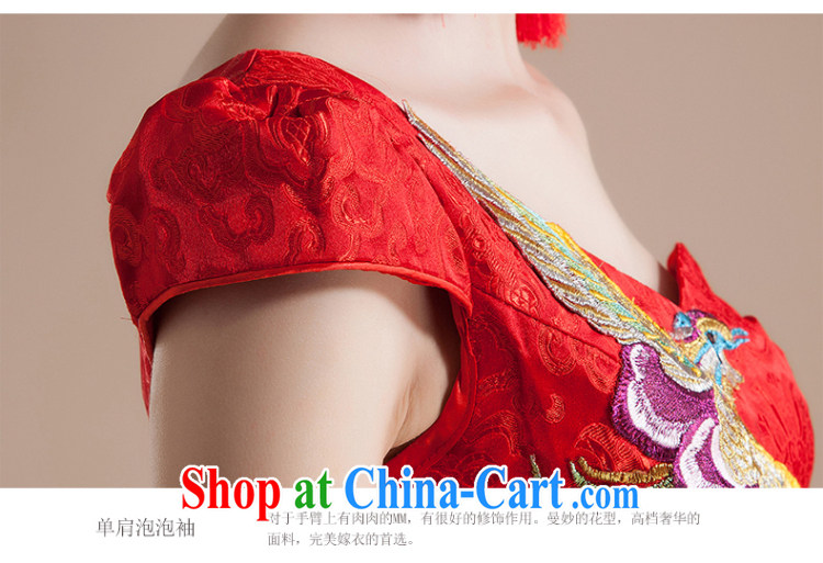 Her spirit 2015 cheongsam dress bridal toast clothing wedding dress retro improved short Chinese qipao dress S pictures, price, brand platters! Elections are good character, the national distribution, so why buy now enjoy more preferential! Health