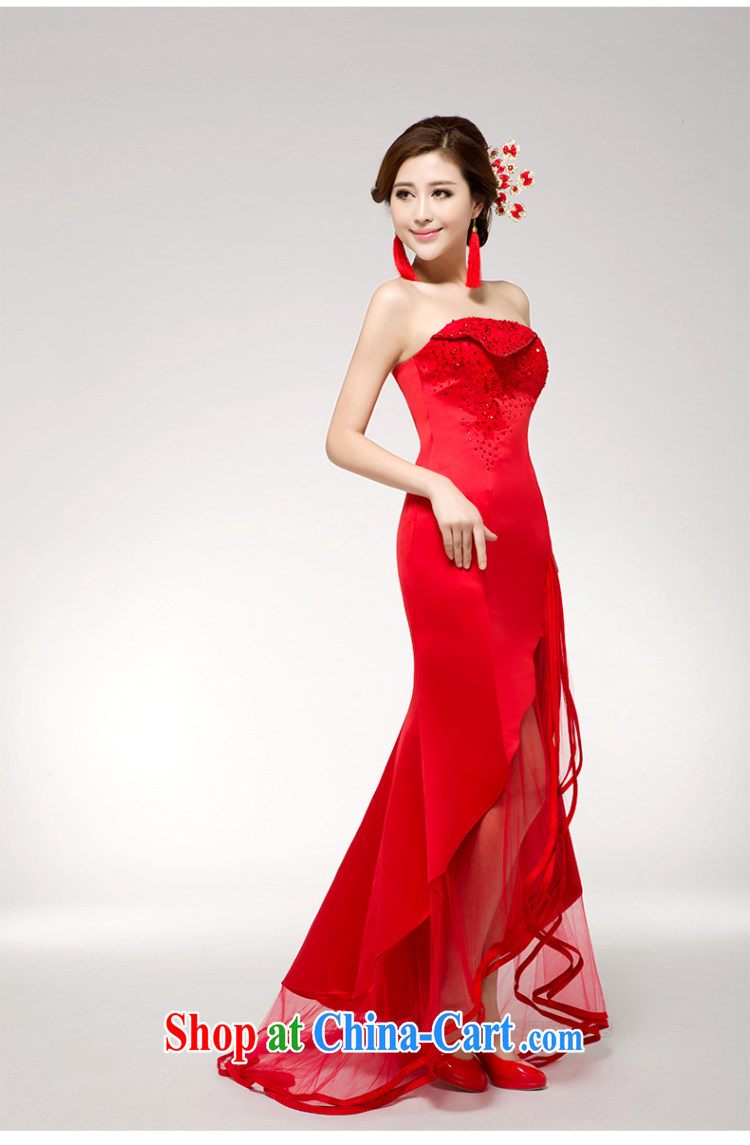 Her spirit bride marriage dresses wedding dresses Chinese improved the Short long after serving toast red outfit retro long M pictures, price, brand platters! Elections are good character, the national distribution, so why buy now enjoy more preferential! Health