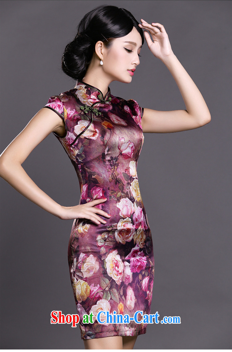 Joe is still name-yuan cheongsam dress silk summer short-sleeved improved Korea wind female ZS 019 red XXXL pictures, price, brand platters! Elections are good character, the national distribution, so why buy now enjoy more preferential! Health