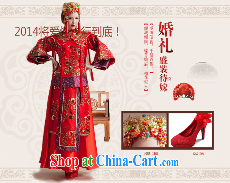 Her spirit 2015 new autumn wedding dresses-su Wo Service Bridal Chinese bows serving marriage long-sleeved Phoenix use female S pictures, price, brand platters! Elections are good character, the national distribution, so why buy now enjoy more preferential! Health