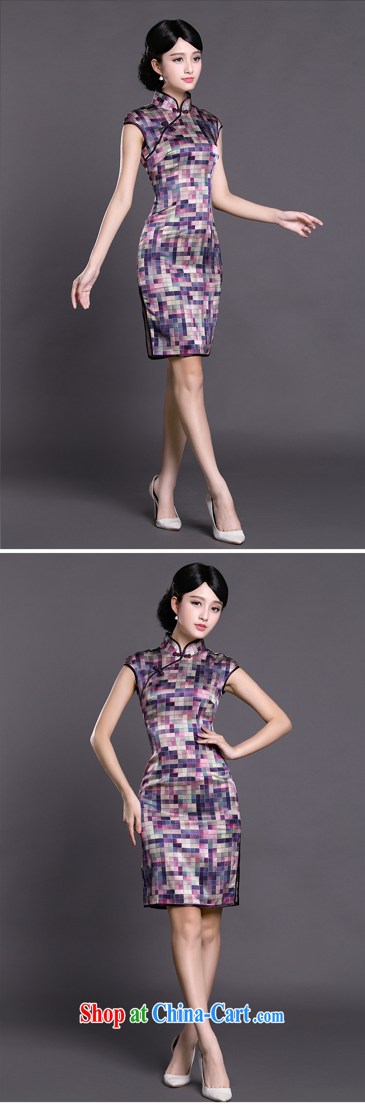 Joe is still name-yuan silk improved cheongsam dress summer aura China wind ZS 021 purple XXL pictures, price, brand platters! Elections are good character, the national distribution, so why buy now enjoy more preferential! Health