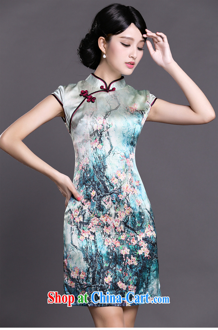 Joe is still name-yuan National wind cheongsam dress silk summer improved Tang replace ZS 023 fancy XXL pictures, price, brand platters! Elections are good character, the national distribution, so why buy now enjoy more preferential! Health
