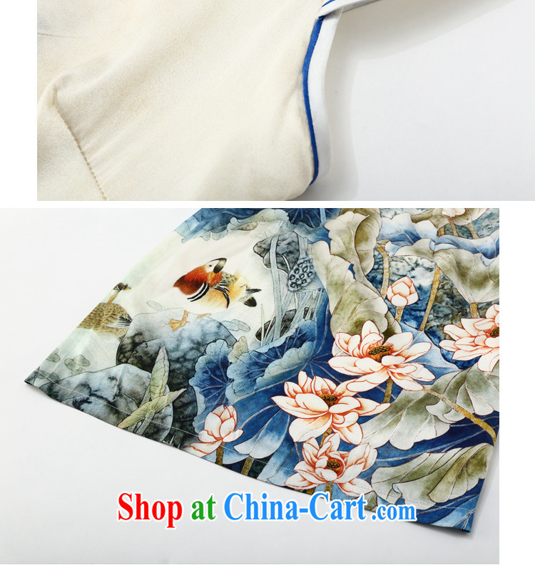 Joe is still name-yuan summer new short-sleeved improved cheongsam dress silk ethnic wind ZS 024 white XXL pictures, price, brand platters! Elections are good character, the national distribution, so why buy now enjoy more preferential! Health