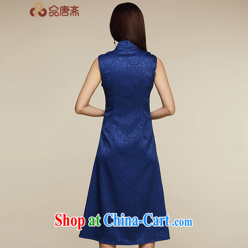Mr Tang, Id al-Fitr blue and white porcelain cheongsam dress 2015 new summer improved stylish, Retro daily video thin cheongsam dress picture color XL, Tang ID al-Fitr, shopping on the Internet