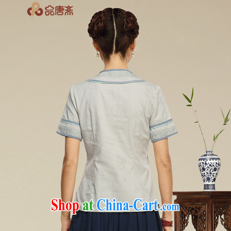 Mr Henry Tang, Id al-Fitr Tang Women's clothes summer ethnic wind short-sleeved T-shirt outfit improved Han-Chinese wind daily Chinese cotton the tea service picture color XL, Tang ID al-Fitr, shopping on the Internet