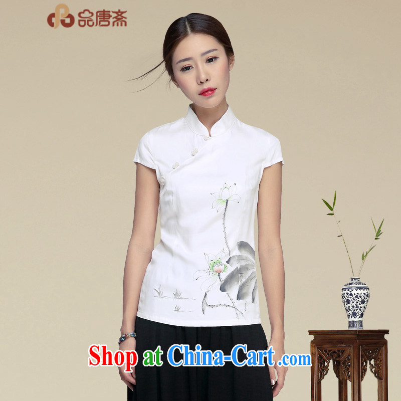 Mr Henry Tang, Id al-Fitr dresses T-shirt 2015 summer wear silk tea service, served girl summer improved national wind girls with Tang Women's clothes the color XL, Tang id al-Fitr, shopping on the Internet