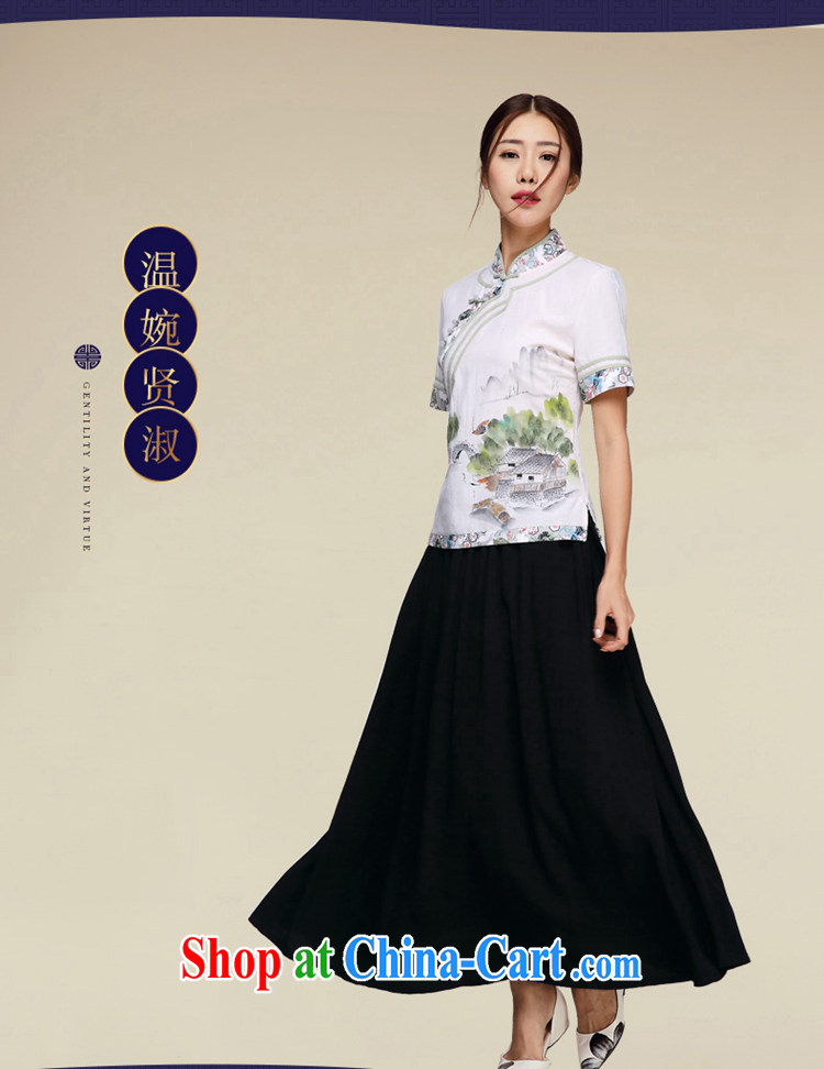 Mr Henry Tang, Id al-Fitr cotton Ma T-shirt girls 2015 summer new Chinese China wind cotton the retro female improved Han-T-shirt outfit picture color XL pictures, price, brand platters! Elections are good character, the national distribution, so why buy now enjoy more preferential! Health