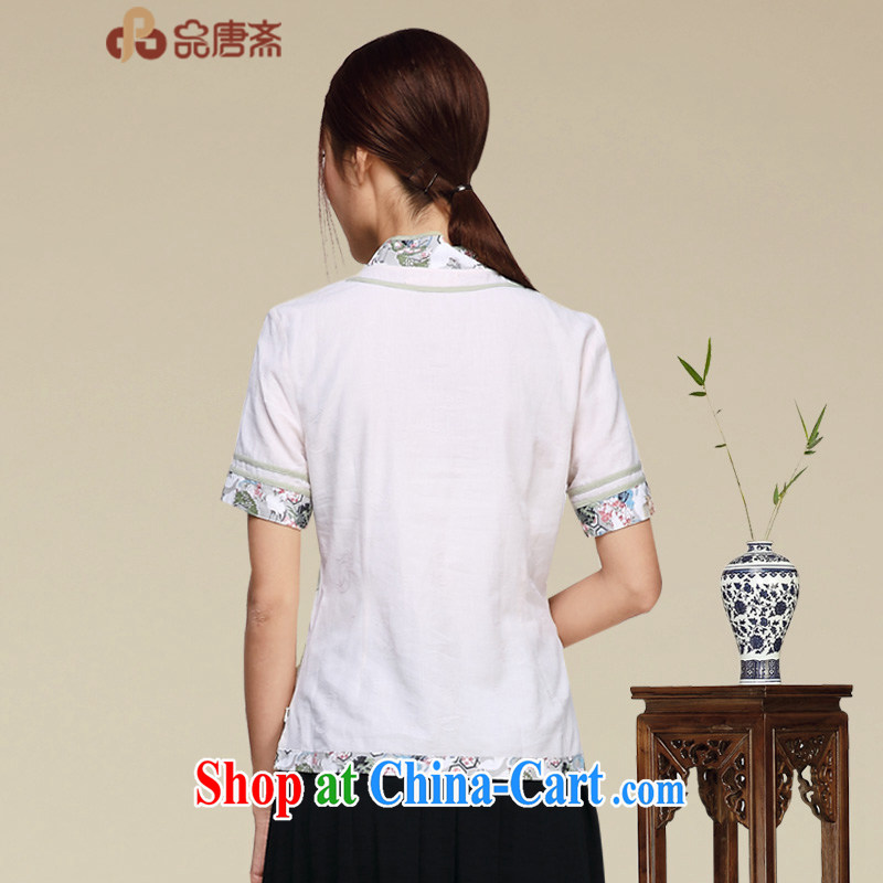 Mr Tang, Id al-Fitr cotton Ma T-shirt girls summer 2015 New Tang on China wind cotton the retro female improved Han-T-shirt outfit picture color XL, Tang ID al-Fitr, and shopping on the Internet