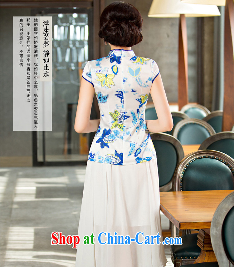 pro-am New 2015 daily improved Stylish Girl short, short-sleeved cheongsam dress summer dresses dresses FMS - 235 T-shirt + body snow woven skirt 3XL pictures, price, brand platters! Elections are good character, the national distribution, so why buy now enjoy more preferential! Health
