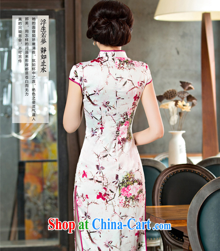 pro-am 2015 new daily improved fashion cheongsam dress, summer retro long, short-sleeve cheongsam dress long 2XL pictures, price, brand platters! Elections are good character, the national distribution, so why buy now enjoy more preferential! Health