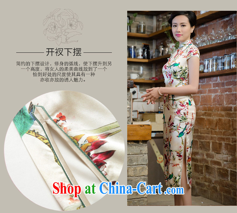 Bong-amphibious NTHU summer 2015 New Silk Cheongsam exclusive fashion sauna silk long cheongsam dress dress DQ 15,124 fancy XXL pictures, price, brand platters! Elections are good character, the national distribution, so why buy now enjoy more preferential! Health