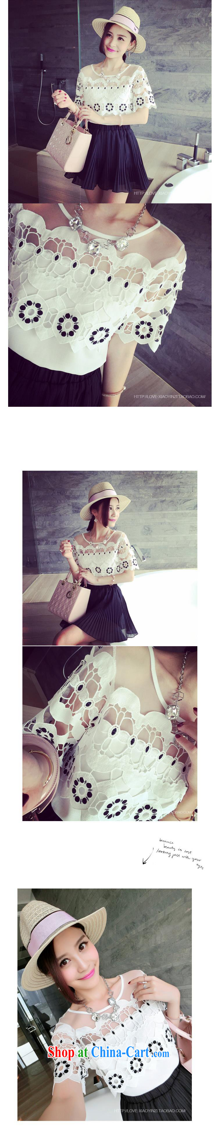 9 month female * 2015 Summer in Europe new shoulder fluoro water-soluble lace stitching snow woven shirts T shirts female white are code pictures, price, brand platters! Elections are good character, the national distribution, so why buy now enjoy more preferential! Health