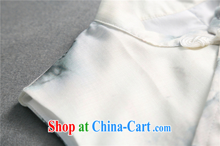 hamilton 2015 summer new stylish atmosphere. The Chinese wind cotton Ma Sau San painting Chinese qipao dresses gray L pictures, price, brand platters! Elections are good character, the national distribution, so why buy now enjoy more preferential! Health