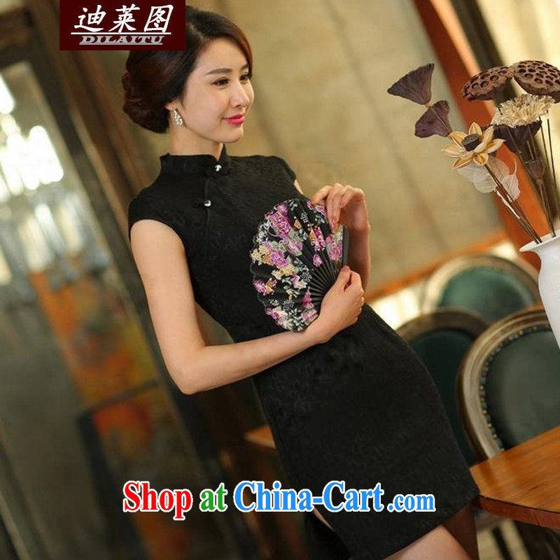 At the 2015 summer new lace cheongsam dress daily short video thin beauty dresses white XL, Tony Blair (DILAITU), and, on-line shopping
