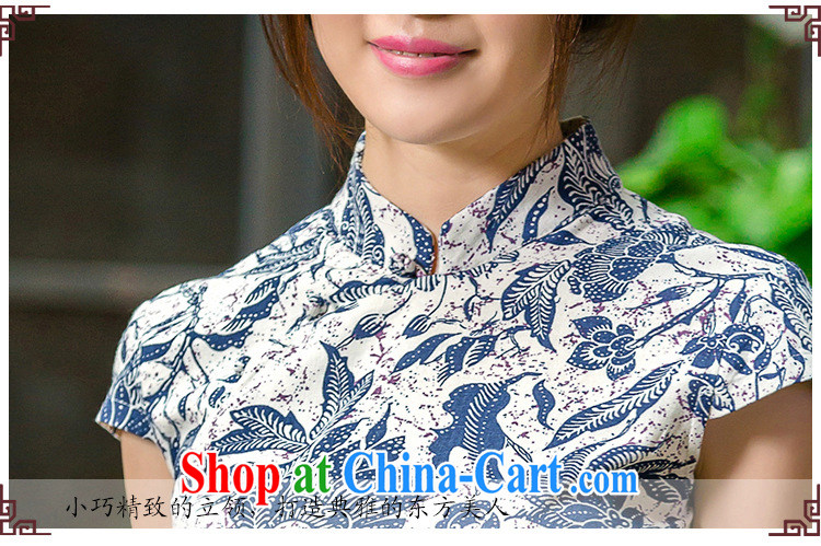 Bong-amphibious Ori-2015 summer short-sleeved cotton Ma Tang Replace T-shirt stamp duty, short, linen dresses shirt DQ 15,133 dark blue XL pictures, price, brand platters! Elections are good character, the national distribution, so why buy now enjoy more preferential! Health