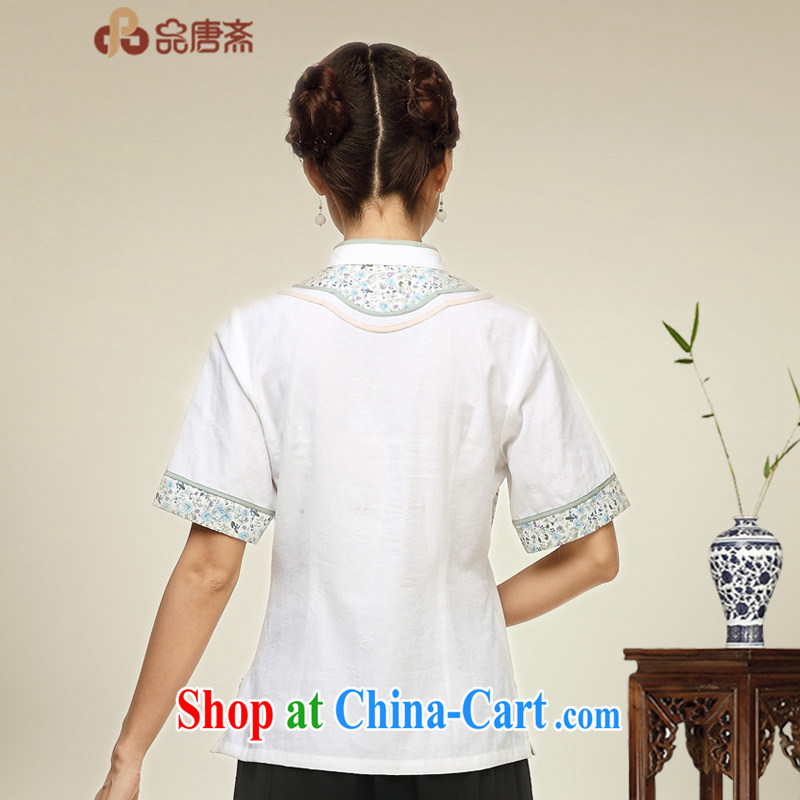 Mr Henry Tang, Id al-Fitr, served girls cotton the cheongsam shirt short-sleeved Chinese style tea, serving Chinese cotton the Chinese, summer retreat T-shirt picture color XL, Tang Id al-Fitr, shopping on the Internet