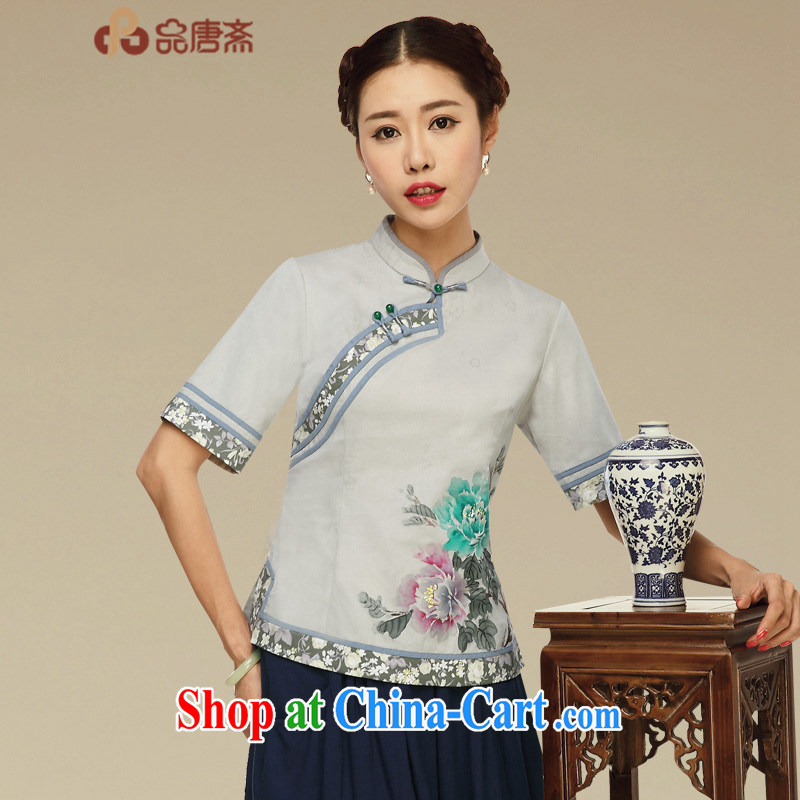 Mr Henry Tang, Id al-Fitr Tang Women's clothes summer retro China wind tea, service improvement, served short-sleeved T-shirt outfit picture color XL, Tang ID al-Fitr, shopping on the Internet