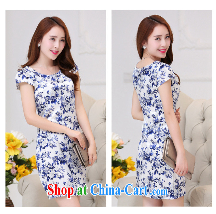 Yan, Jody Silk Dresses 2015 blue and white porcelain stamp suit Female A Field dress Silk Dresses exclusive beauty graphics thin picture color 2 XL pictures, price, brand platters! Elections are good character, the national distribution, so why buy now enjoy more preferential! Health