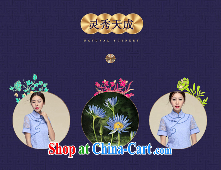 Mr Tang, Id al-Fitr Tang Women's clothes retro T-shirt summer 2015 New China wind Han-improved cheongsam shirt short-sleeved picture color XL pictures, price, brand platters! Elections are good character, the national distribution, so why buy now enjoy more preferential! Health
