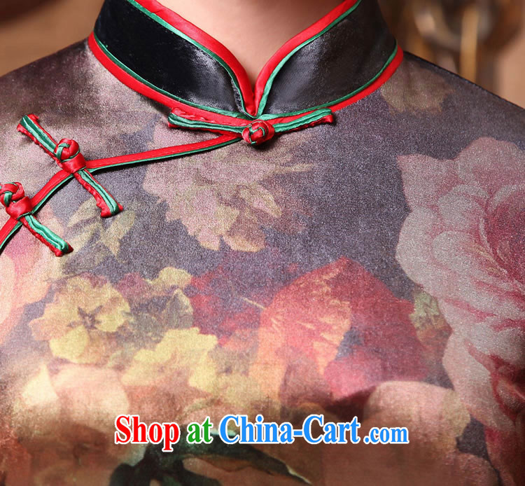 Cyd Ho Kwun Tong Plaza fall color retro velvet cheongsam 2015 spring improved fashion, long-sleeved cheongsam dress picture color XXXL pictures, price, brand platters! Elections are good character, the national distribution, so why buy now enjoy more preferential! Health
