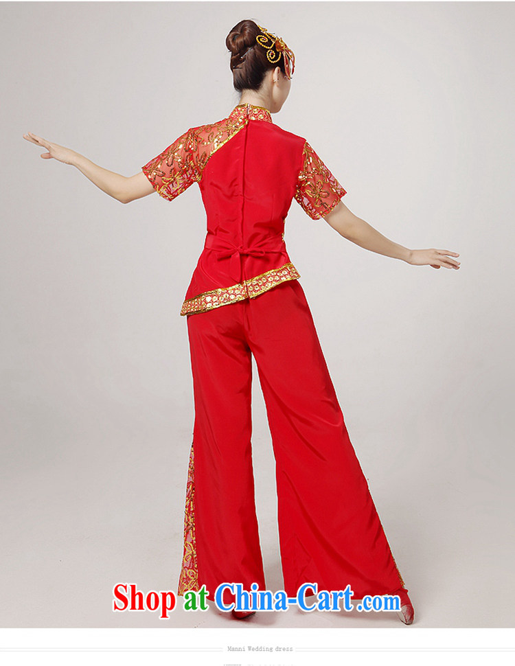 2015 spring and summer new yangko dance clothing, older women show their classical dance Yangge clothing waist encouraging Fan Dance Service Package square dance performances serving red XS pictures, price, brand platters! Elections are good character, the national distribution, so why buy now enjoy more preferential! Health