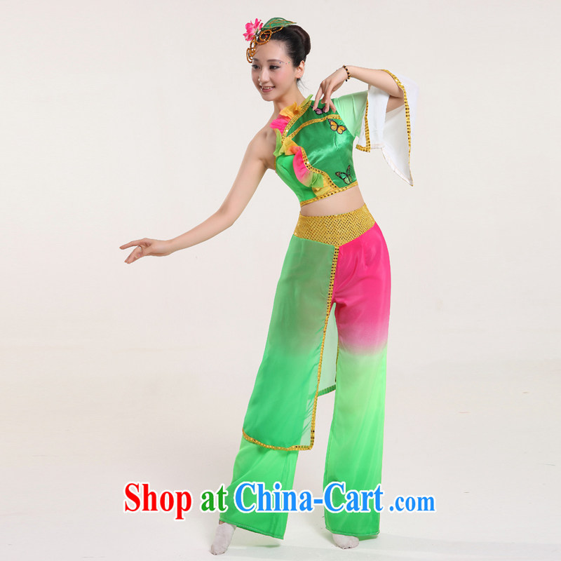 Yangge service 2015 new spring yangko performances serving serving modern dance clothing long sleeved ethnic dance clothing ethnic modern square dance clothing picture color XS, diffuse Connie married Yi, and shopping on the Internet