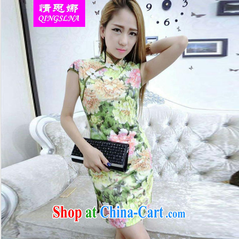 And Cisco's 2015 new retro sexy night dress the forklift truck graphics thin beauty package dresses and tight-fitting dresses picture color L, Cisco's (QINGSLNA), shopping on the Internet