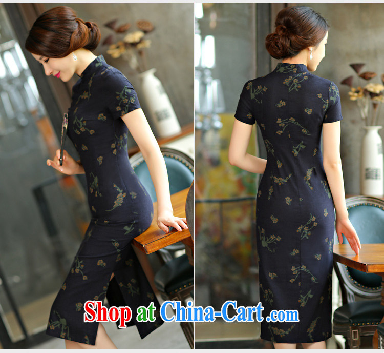 At the 2015 cheongsam dress retro long, spring and autumn 2015 new cheongsam dress improved stylish Sau San Su Mei Lan XXL pictures, price, brand platters! Elections are good character, the national distribution, so why buy now enjoy more preferential! Health