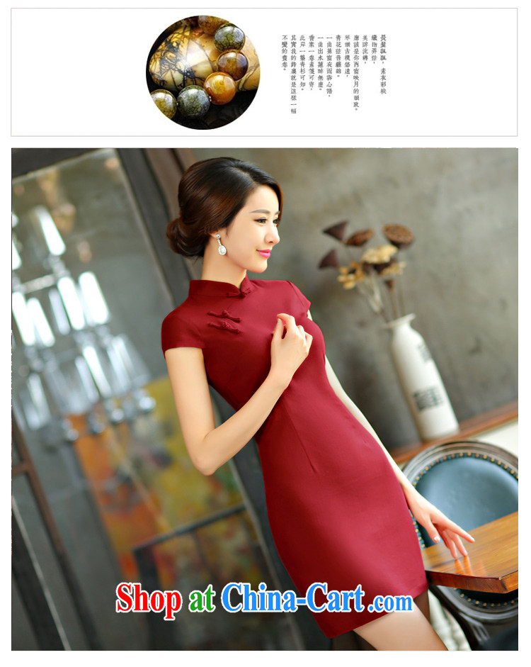 Colorful nickname Julia 2015 new summer Solid Color simplicity of arts, cultivating improved Chinese Dress XXL Uhlans on pictures, price, brand platters! Elections are good character, the national distribution, so why buy now enjoy more preferential! Health