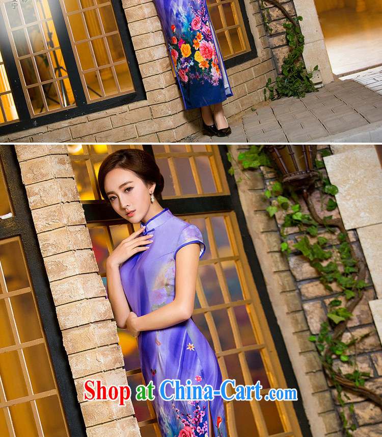 Imperial Palace, long dresses, summer 2015 sense of cultivating improved daily cheongsam dress dress fuchsia XXL pictures, price, brand platters! Elections are good character, the national distribution, so why buy now enjoy more preferential! Health
