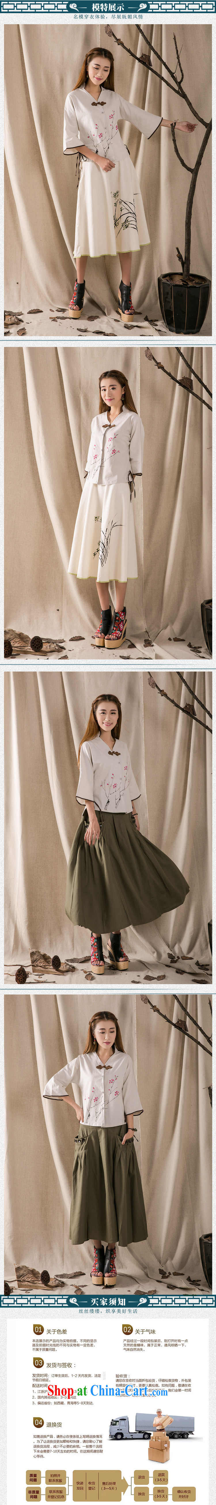 Yi Yi Lian Lian 2015 summer new Chinese T-shirt cotton the female improvement is deducted 7 cuff antique wind Korea girl T-shirt military green XL pictures, price, brand platters! Elections are good character, the national distribution, so why buy now enjoy more preferential! Health
