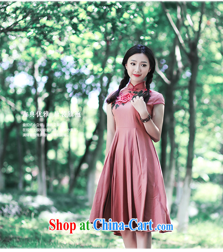 ruyi, Retro art, summer 2015, for Dress ethnic wind cheongsam Chinese wind dresses 5406 5406 blue XL pictures, price, brand platters! Elections are good character, the national distribution, so why buy now enjoy more preferential! Health