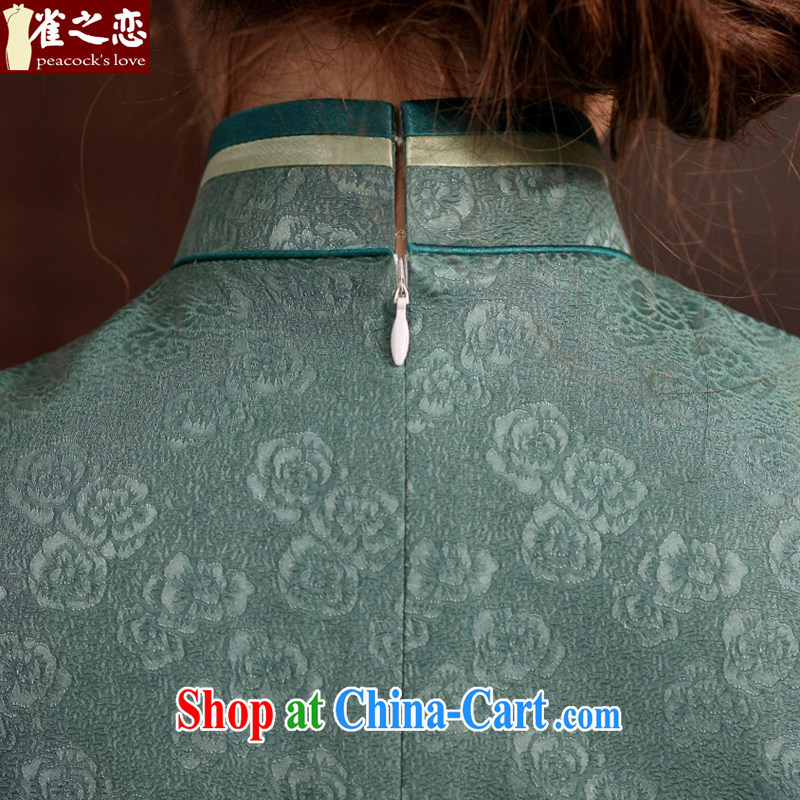 Birds love the pixel if the 2015 new summer dresses stylish and elegant elegant antique long Silk Cheongsam QD 760 figure XXL, birds love, and shopping on the Internet