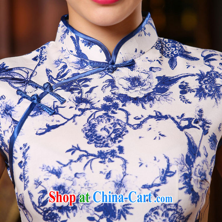 A Chinese qipao new improved stylish beauty Art Nouveau porcelain was short cheongsam dress, older dresses picture color XL pictures, price, brand platters! Elections are good character, the national distribution, so why buy now enjoy more preferential! Health